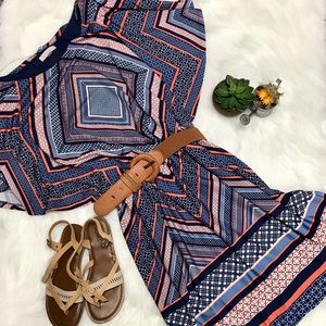 Halo Women's Small Geometric Bat Wing Dress